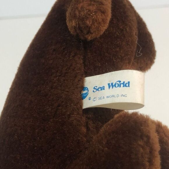 sea world 6 inch brown walrus plush realistic stuffed animal tusks - Picture 5 of 6